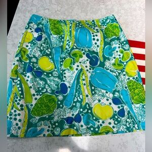 Lilly Pulitzer Vegetables Skirt Size 6 (white label)